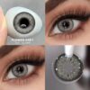 2pcs Gray-Brown Color Cosmetic Contact Lenses