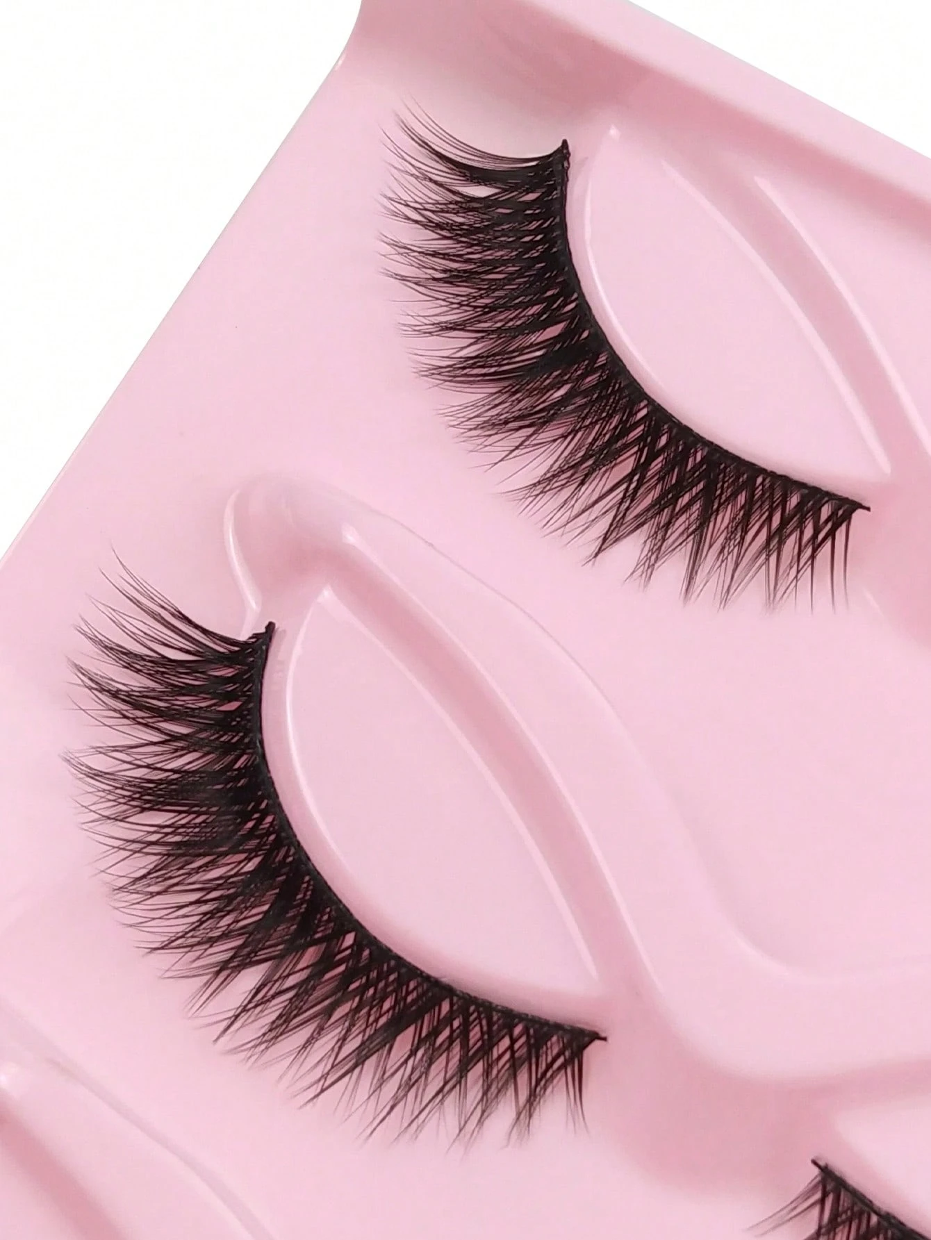 5 Pairs False Eyelashes Striped Fluffy Cat Eye Lashes, C Curl Natural Look - Image 5