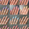 288pcs (12 Mixed Designs) Almond-Shaped
