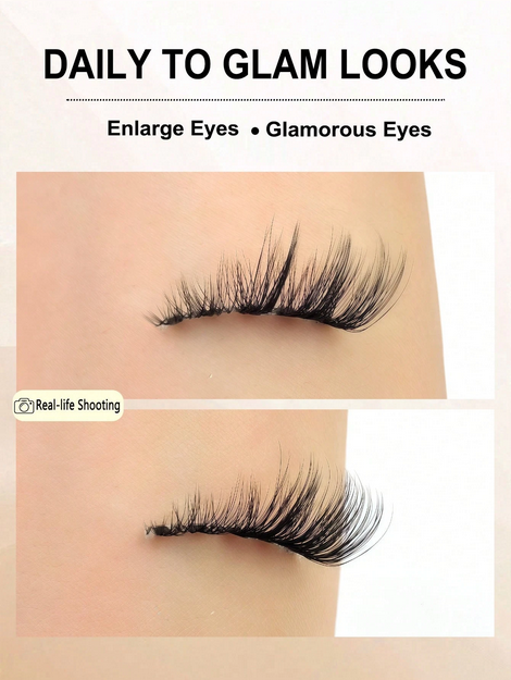 7 Pairs Half-Strip Cat Eye False Eyelashes - Image 5